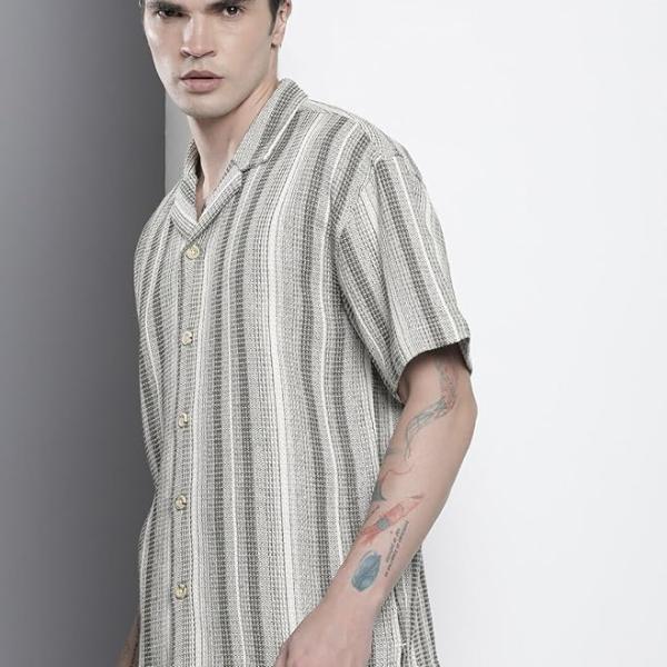 The Indian Garage Co Men's Cotton Relaxed Fit Shirt